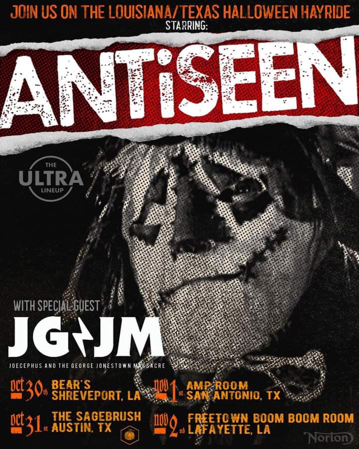 antiseen on tour - halloween 2024 texas and louisiana USA